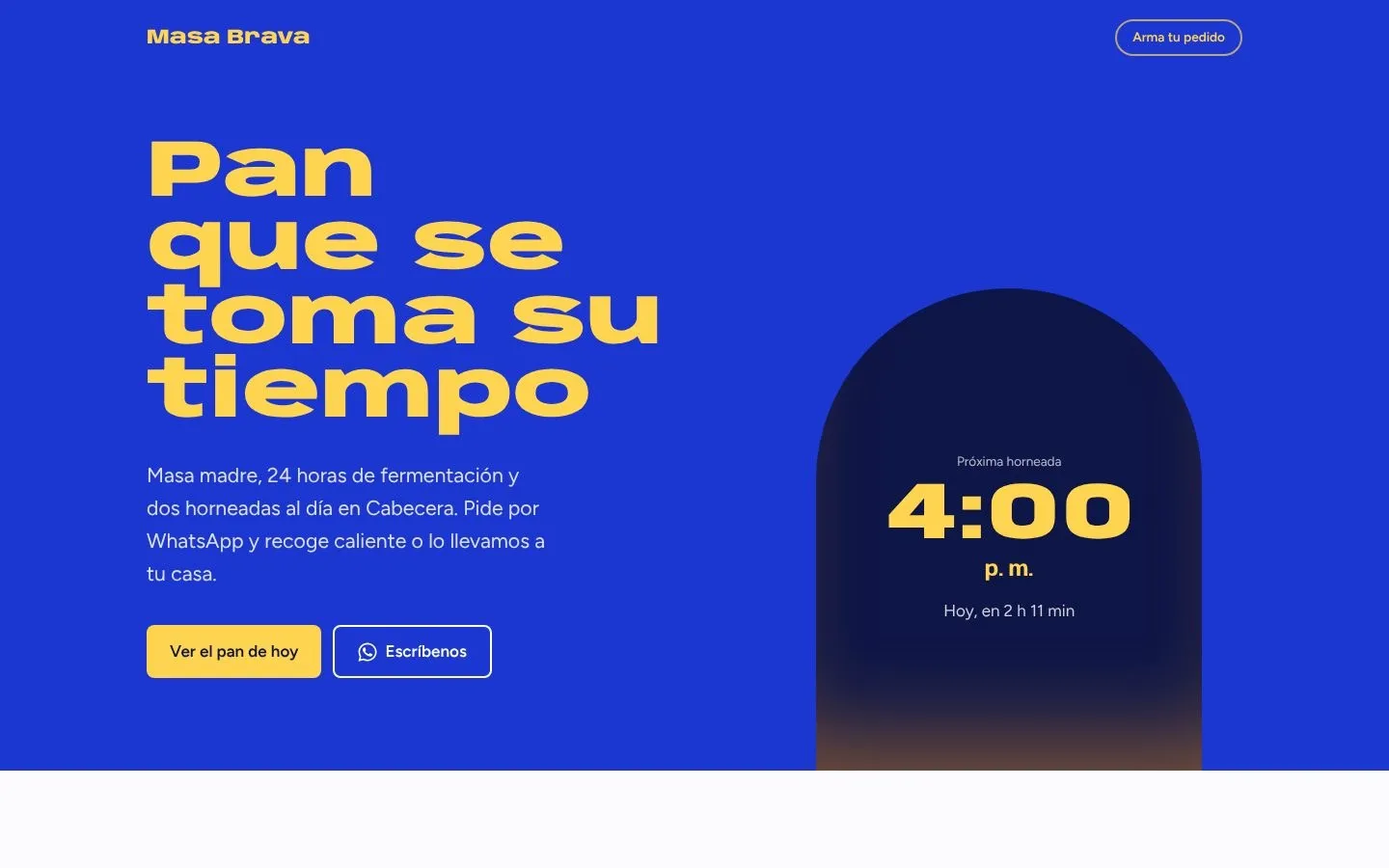 Portada del concepto Masa Brava